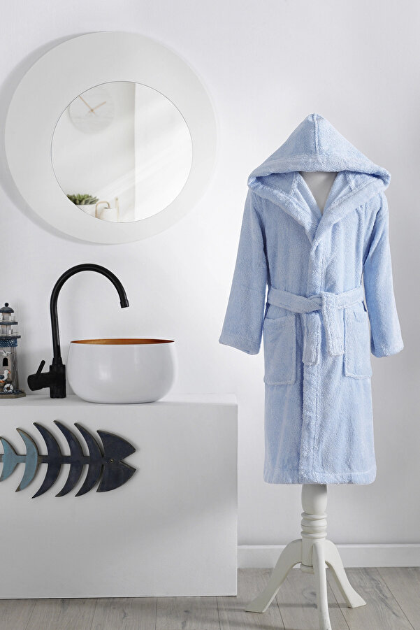 Özdilek Ashley Kapüşonlu Bambu Çocuk Bornozu 13/14 Yaş