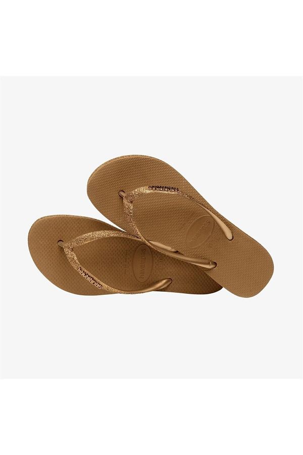 Havaianas Slim Sparkle Bronze Slippers Trendyol