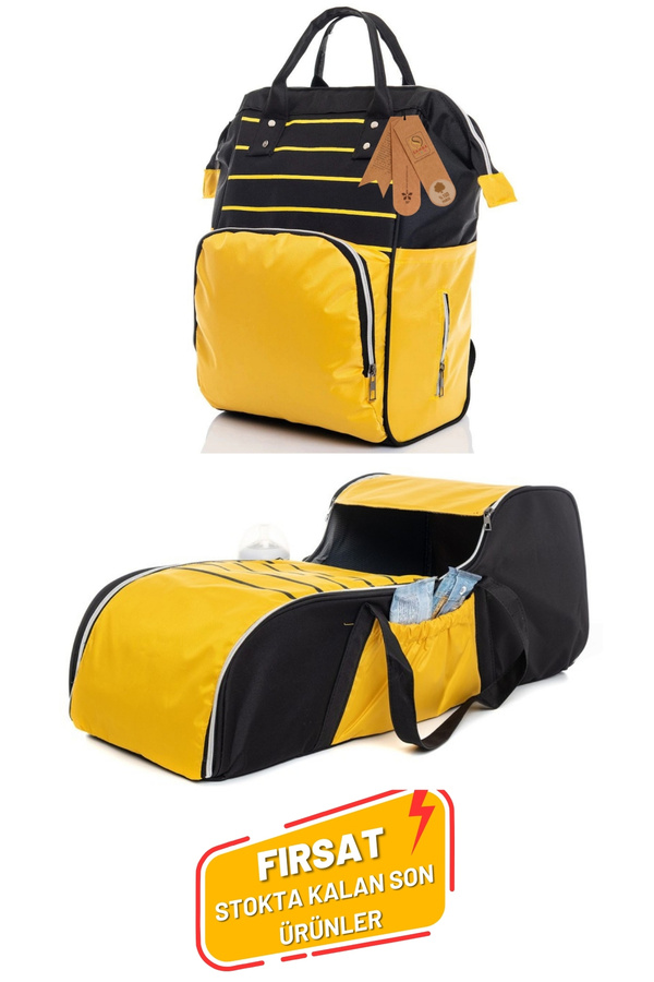 sahra bebek 2'li Fonksiyonel Anne Bebek Sırt Çantası Ve Portbebe Seti (BEBEK TAŞIMA)