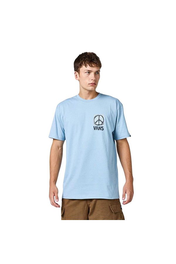 Vans Men s Blue T shirt Sunbaked Ss Trendyol