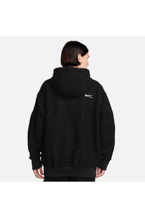 Women's pullover sherpa hoodie nike sportswear nsw cheap