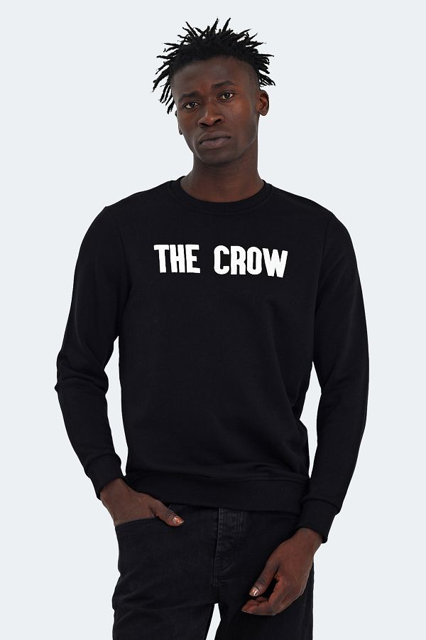 The Crow The Crow Men s Black Sweatshirt Trendyol