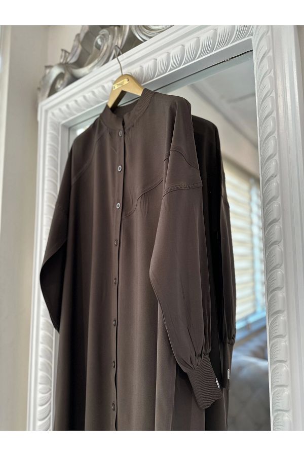 Invee-INVEE 6897 Model Brown Hooded 1