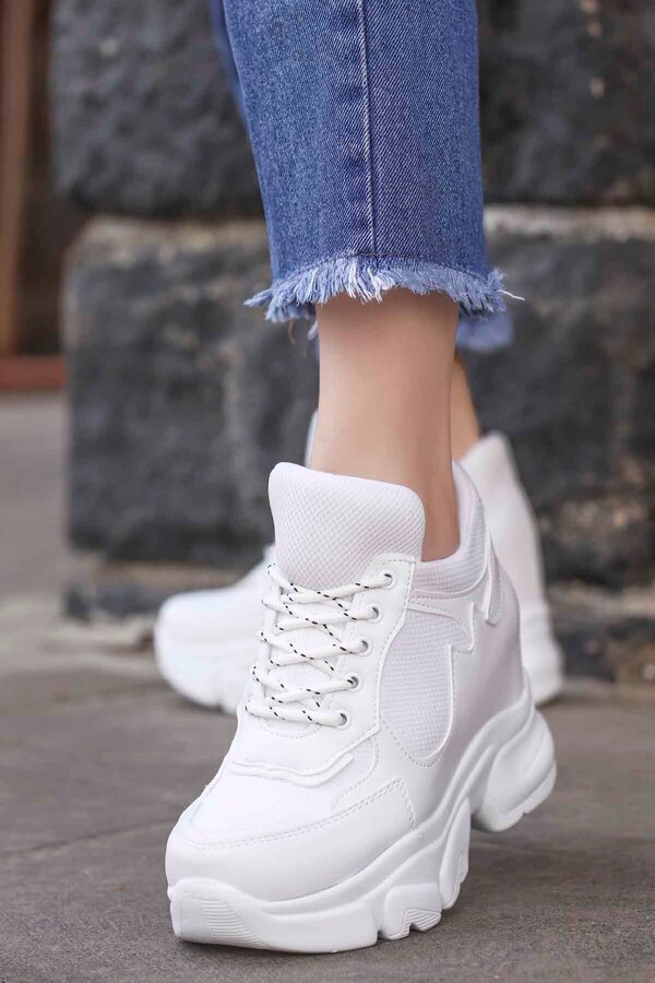 Mamito Ayakkabı Frm 177 Hidden Heel Sports Shoes-white