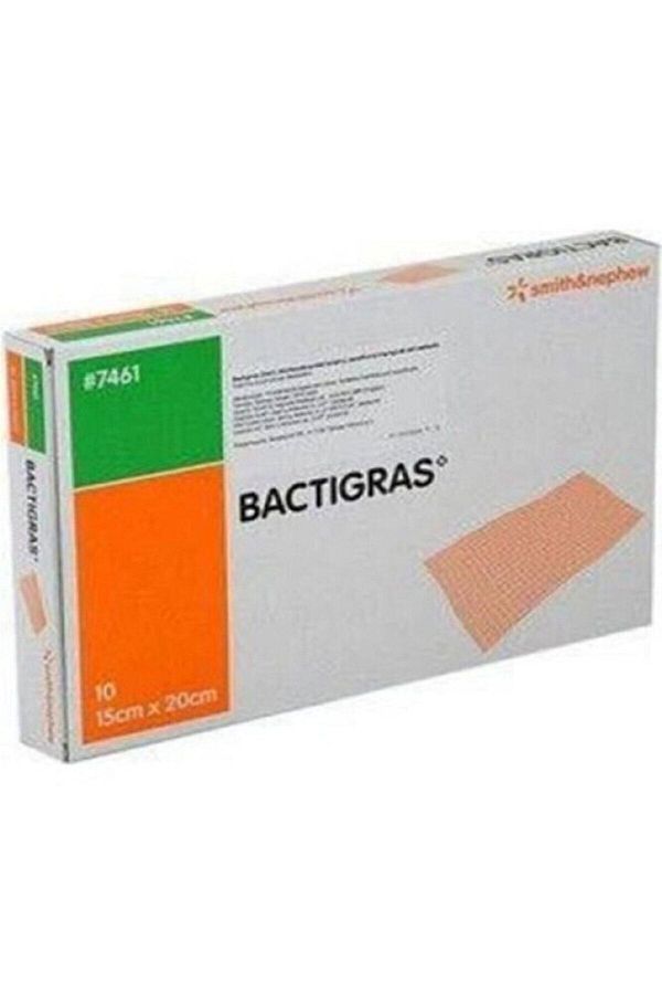 bactigras-Paraffin Antiseptic Tulle Wrap Wound Care Cover 15cm X 20cm 10 Pieces 1