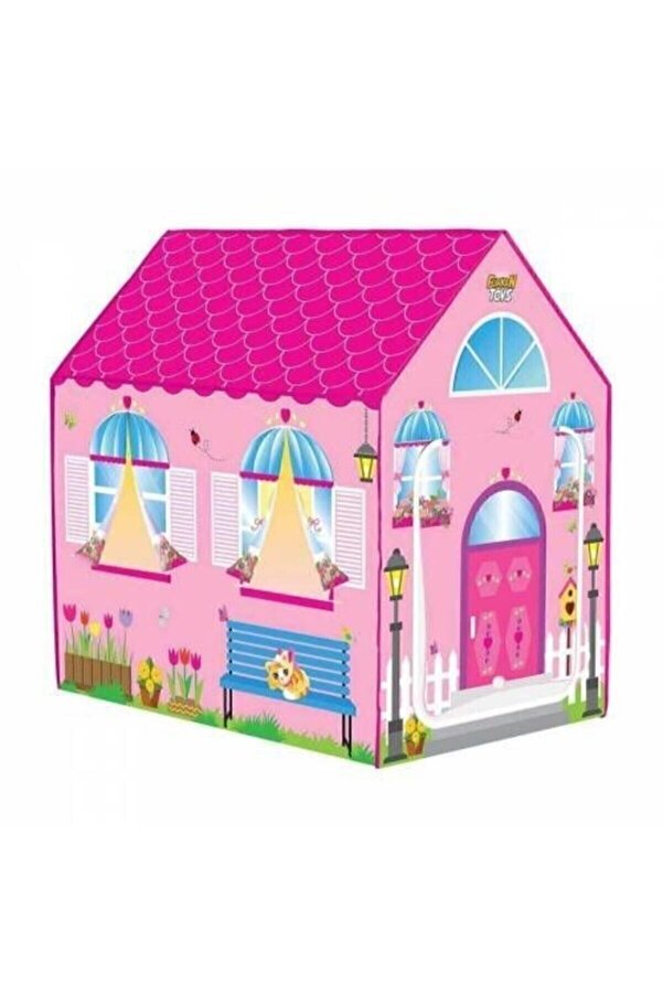 Furkan Toys Kız Çocuk Pembe Rüya Evim Oyun Çadırı 100x100x68