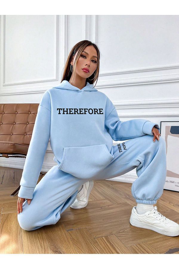 Baby blue jogger set deals