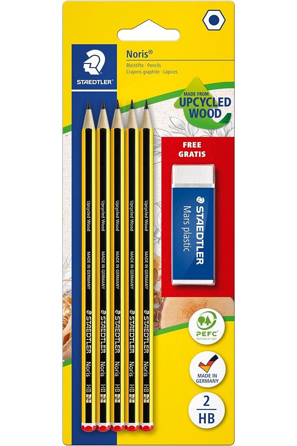 STOREMAX-Noris 120 a Sbkd Pencil Set - 5 X Noris Pencil with 1 X Eraser and 1 X Pencil Sharpener Mhmt 1053513 1