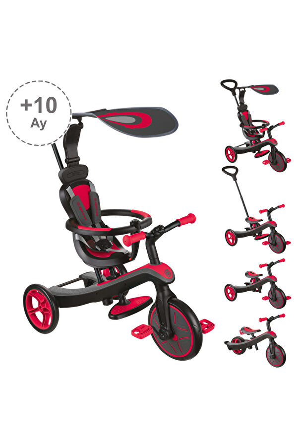 Globber Explorer 4in1 Bisiklet - Kırmızı
