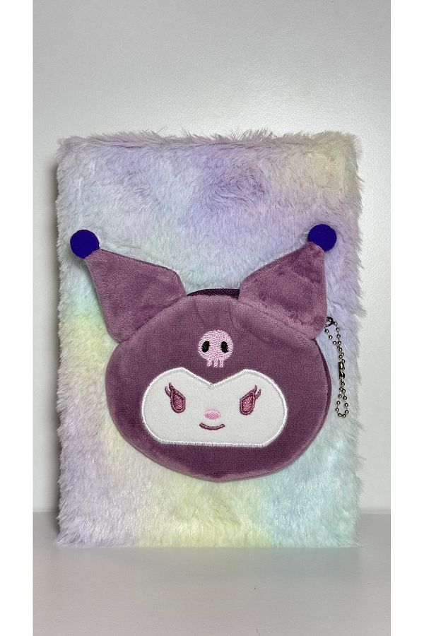 Bonjour-Sanrio Plush Furry Figured Fruity Embossed Soft Squishy Lined Notebook 1