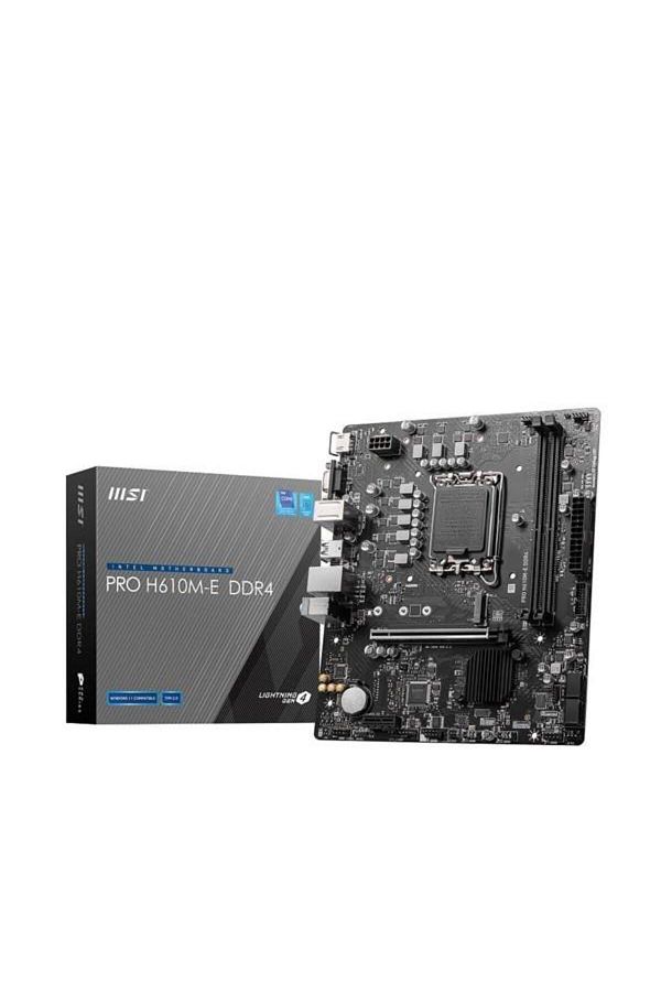 MSI-Pro H610M-E Ddr4 M2 Pcie Nvme HDMI Pcie 16X V4.0 1700P Matx - Pc Peripheral Device 1