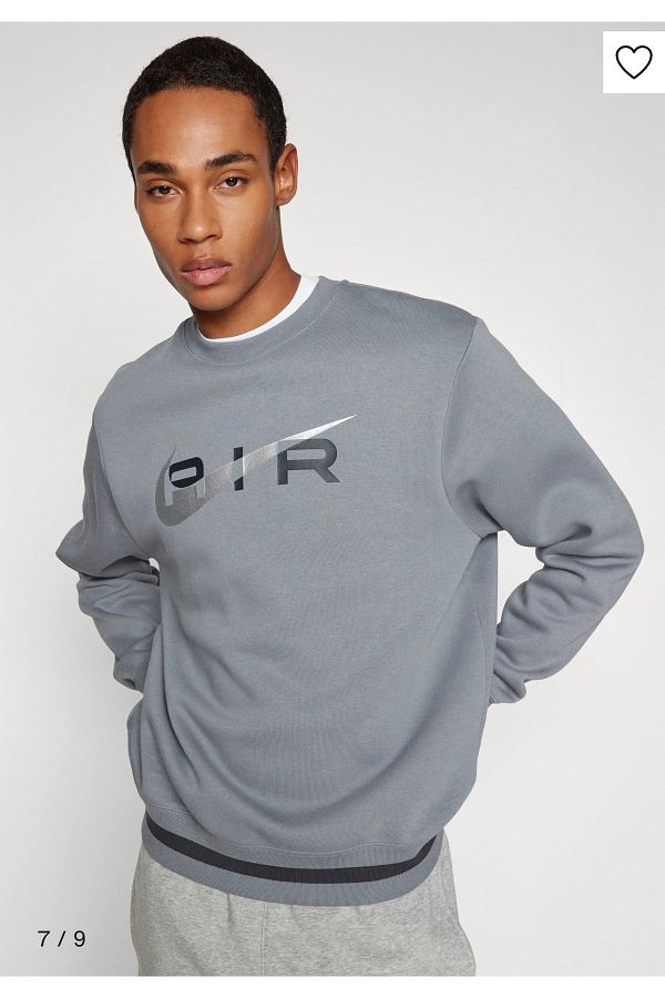 Nike Sportswear Swoosh Air Crew Fleece Men s Gray Sweatshirt Trendyol