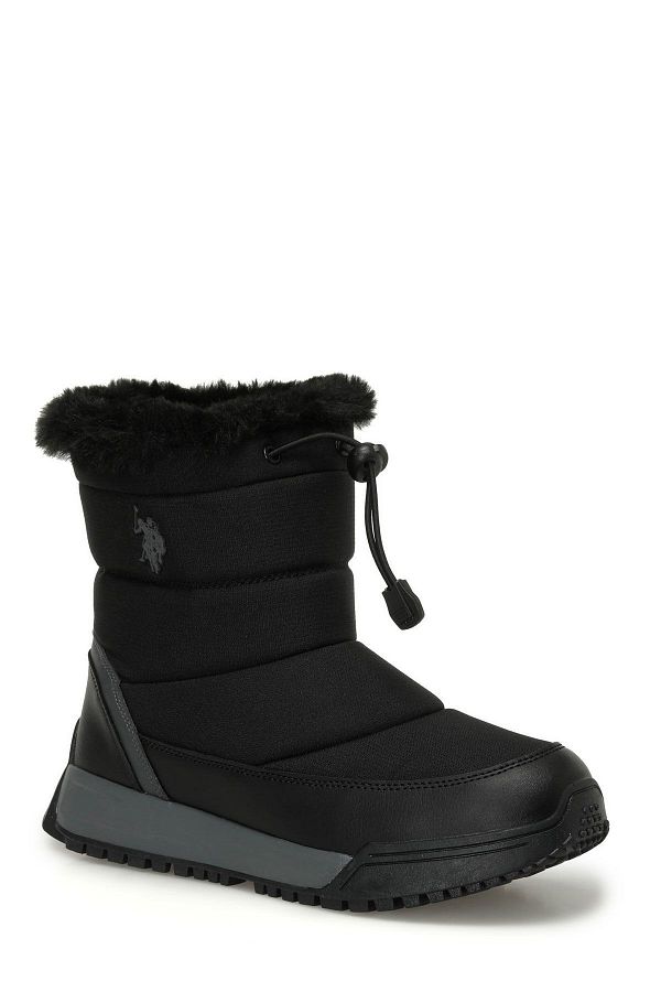 U.S. Polo Assn. Women s Water Repellent Black Slip On Rain Snow Boots Women Winter Snow Boots Trendyol
