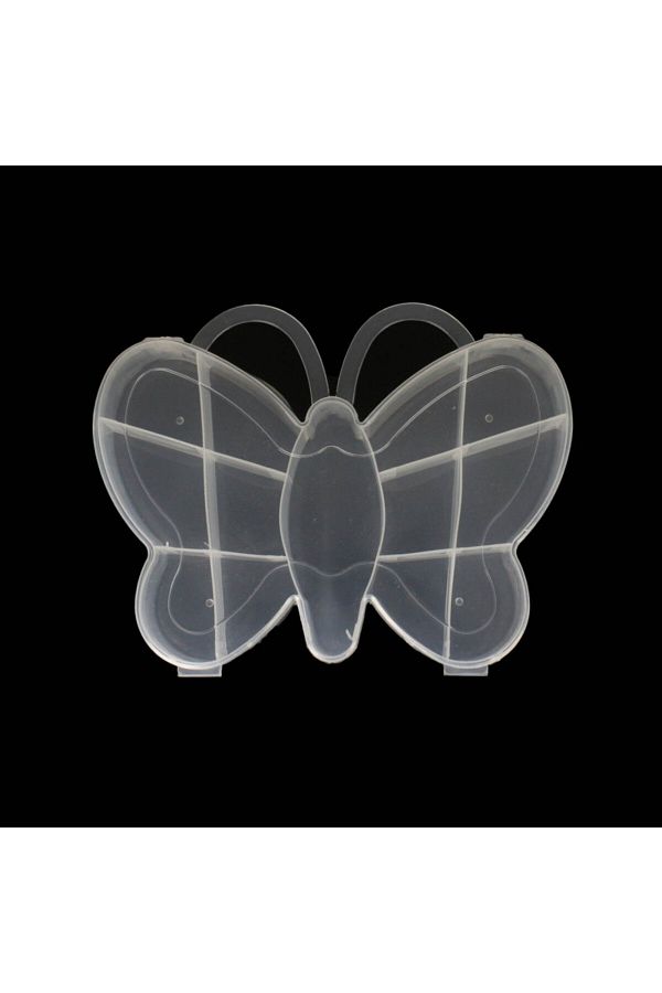 bidoluhobi-13 Compartment Bead Box - Butterfly Pattern 1