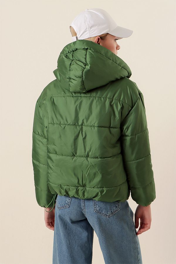 Emerald green padded jacket online