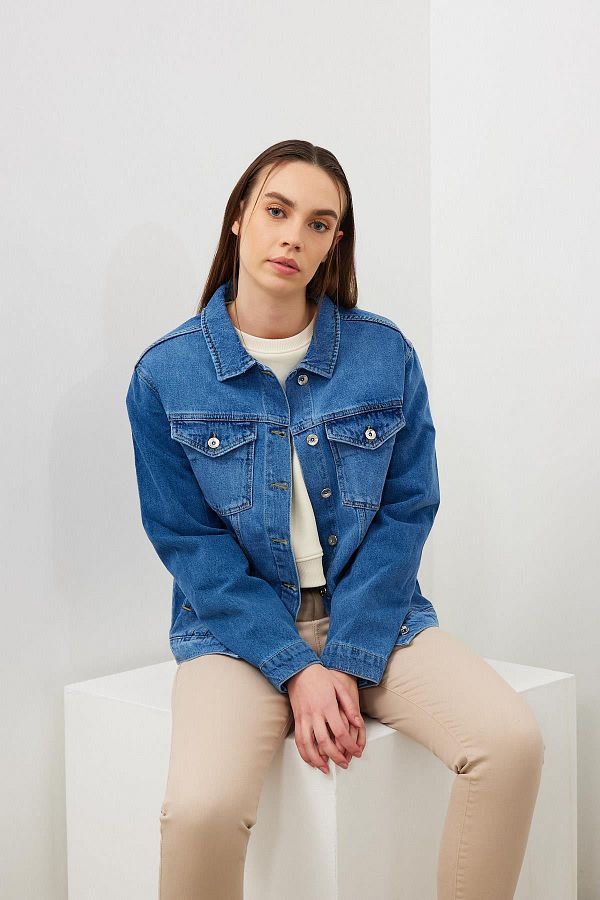 Dark green jean jacket outlet