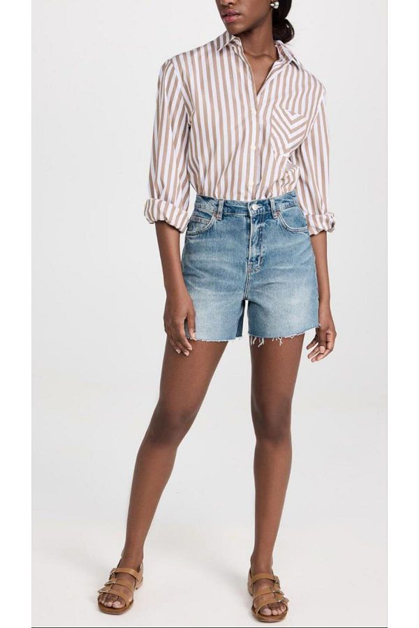 Reformation jean shorts top
