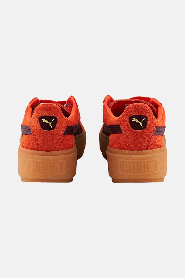 Puma Women Platform Trace Block Lace Up Training Shoes Orange Combo Trendyol