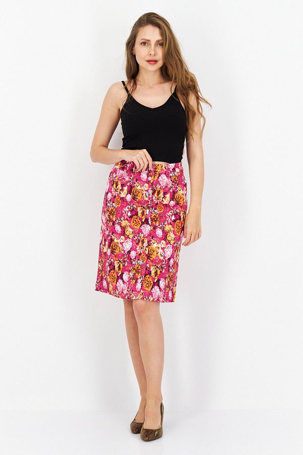 Y.a.s floral midi skirt outlet