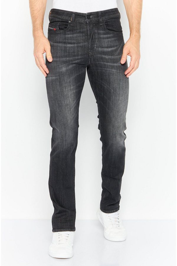 Diesel Men Buster Slim Fit Plain Stretchable Jeans Black Trendyol