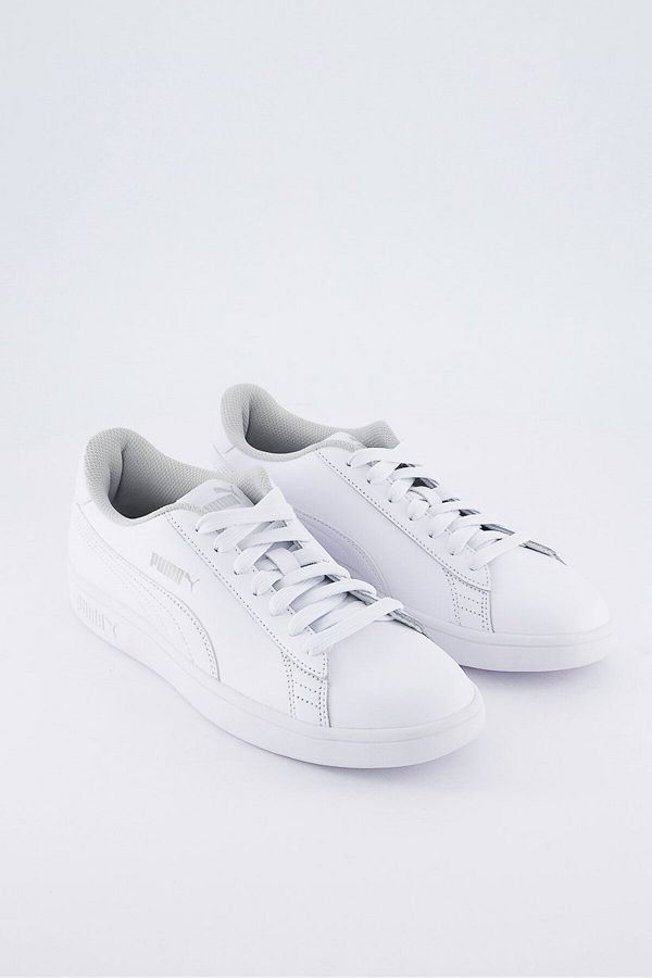 Puma-SMASH V2 L JR Бяла унисекс кожена маратонка 100323995 1