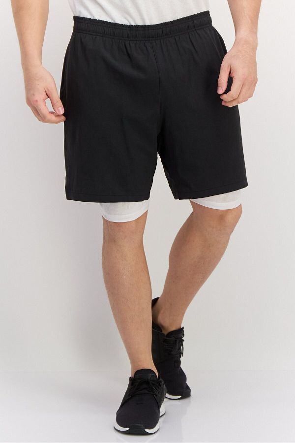 Skora Men Sportswear Fit 7 Inseam Running Shorts Black Trendyol