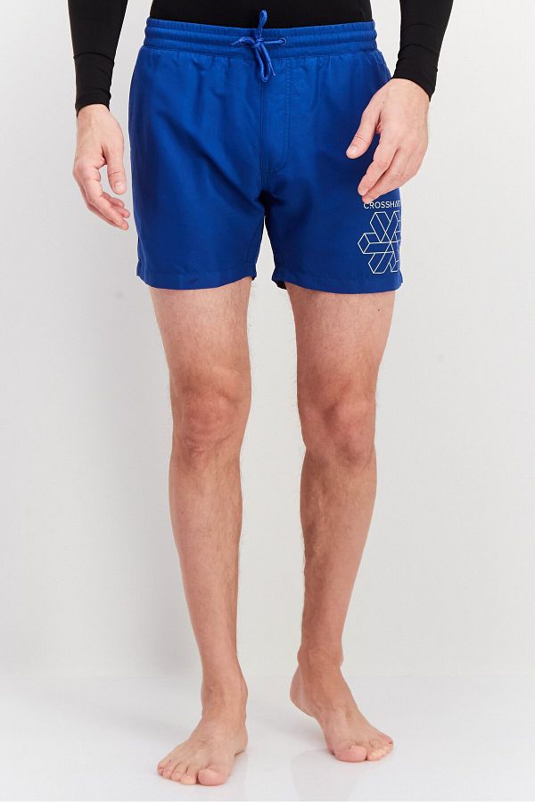 Crosshatch Men Brand Logo Board Shorts Swimwear Blue Trendyol