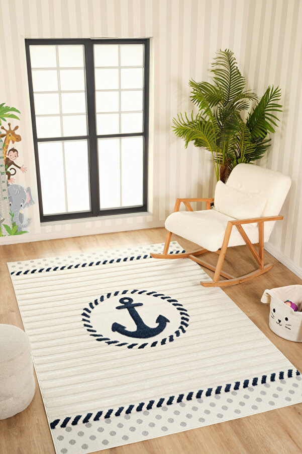 venucci home & living Quincey Bukleli Renkli Yumuşak Peluş Çocuk Odası Halı Bebek Odası Genç Odası Halısı
