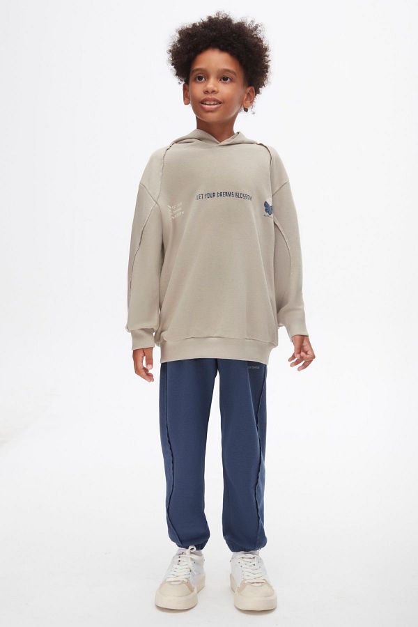 HAUSEkids 8 14 Years Old Boy Tracksuit Set Blossom Cool Space Gray Trendyol