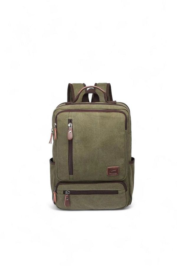CACTİVE-C Active Canvas Fabric Large Size Backpack 1260 Dark Green 1