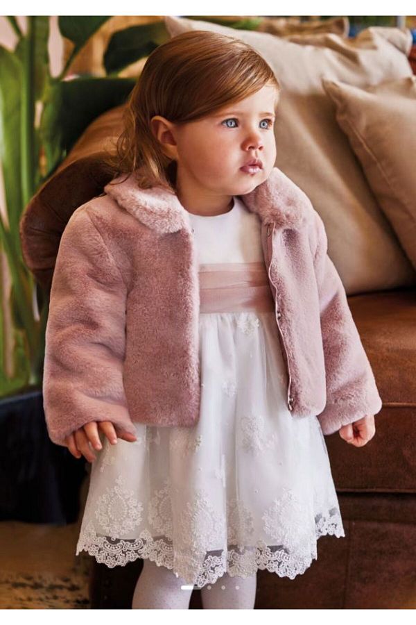 Baby girl fur jacket shop