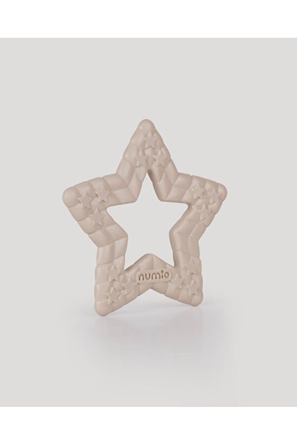 let's be child Yıldız Desenli Bebek Diş Kaşıyıcı Ekru