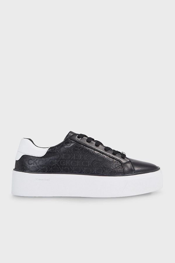 Calvin Klein-Plateau-Sneaker aus Leder – Schnürung 1