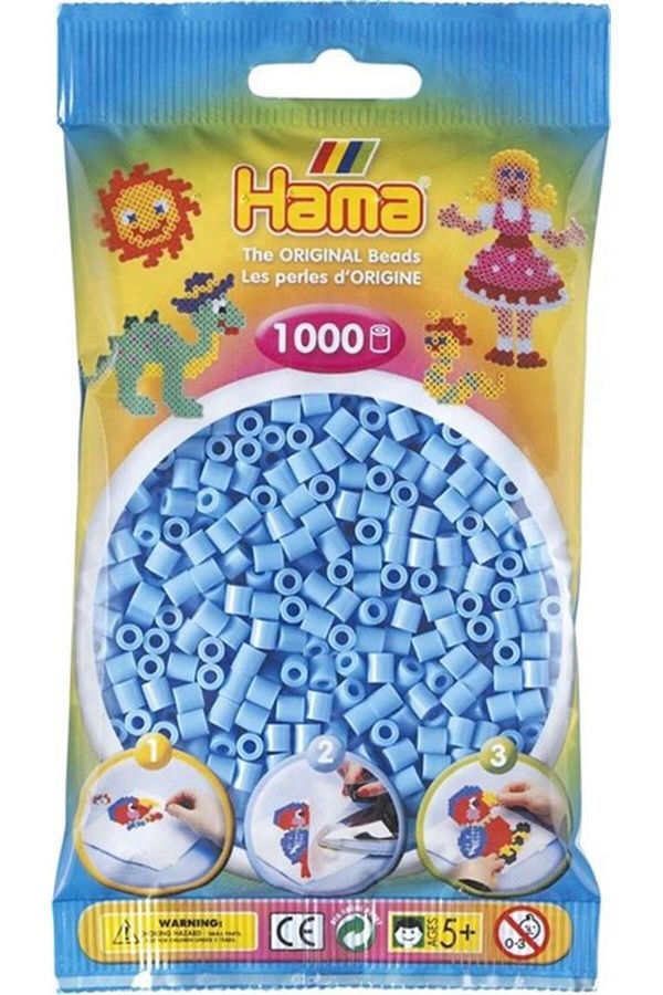 Hama-Pastel Blue Midi Beads - 1,000 Pieces 1
