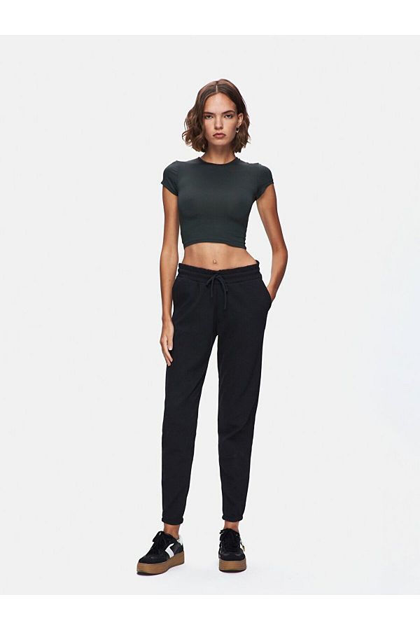 Ltb-Straight Jogger Regular Fit Black Tracksuit 1