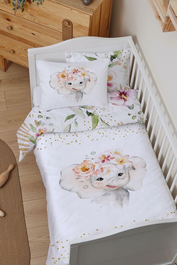 Watercolor crib bedding deals