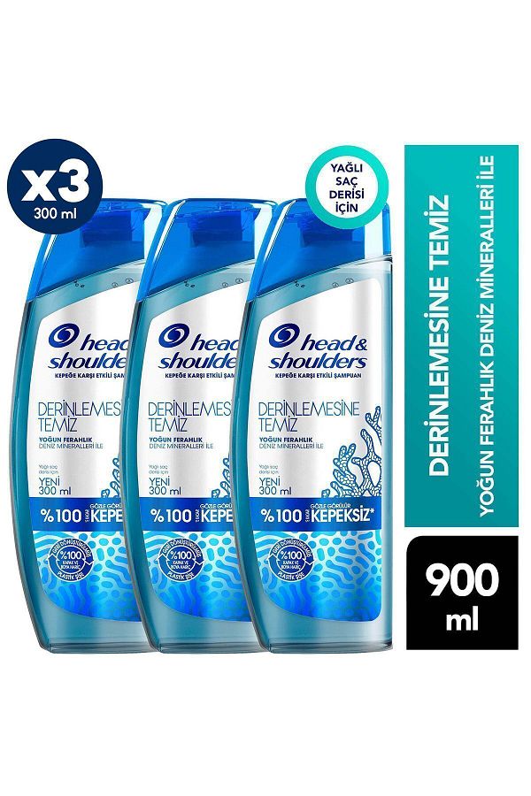 Head&Shoulders-Clean Scalp Detox 300 ml X 3 - Deeply 1