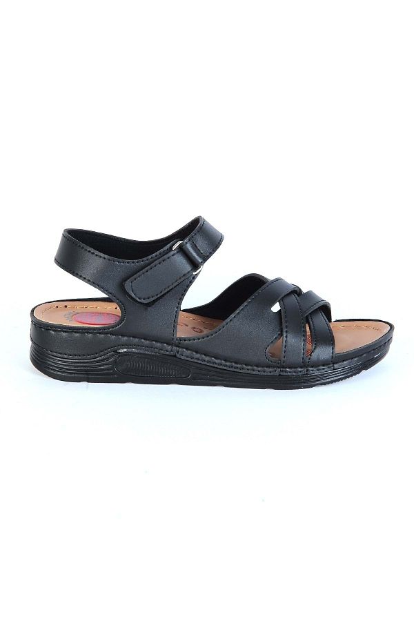 moda ayakkab m Fashion Shoes 23 110 Serra Black Sandals Trendyol