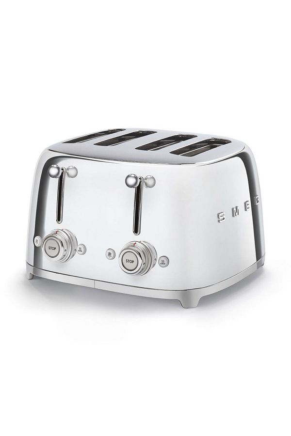 SMEG-محمصة خبز كروم/فولاذية ذات 4 فتحات - Tsf03sseu 1