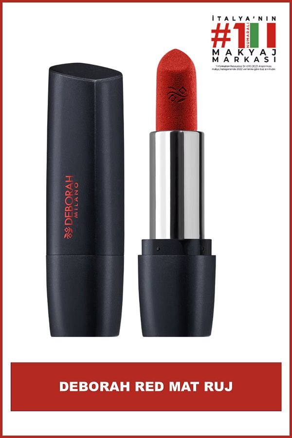 Deborah-Milano Red No: 32 Rusty Red Matte Lipstick 1