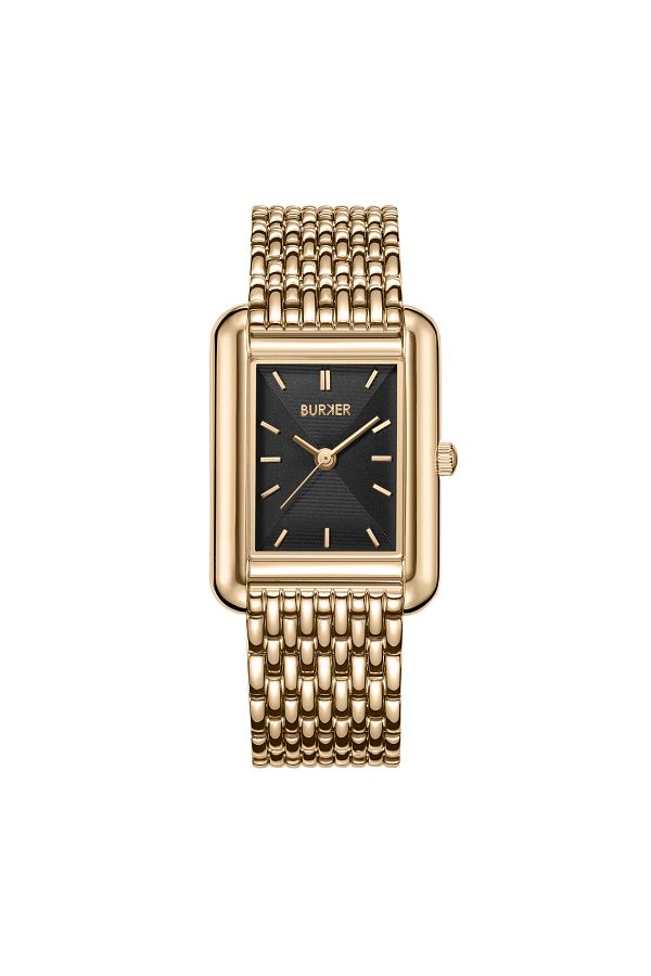 Burker-Damenuhr Olivia Gold Schwarz 1