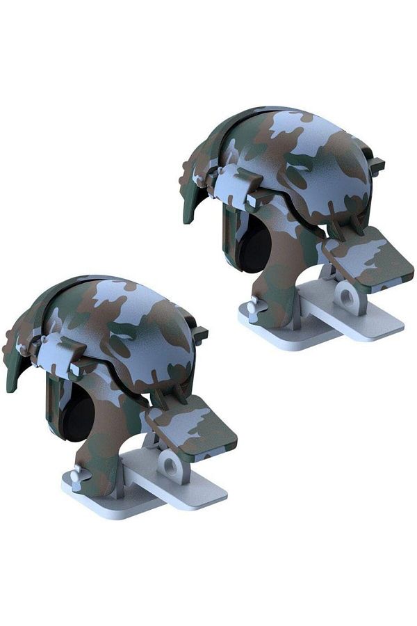 Savings Sphere-Pubg Mobile - Dark Green Mobile Game Controller and Helmet with Camouflage Pattern 1