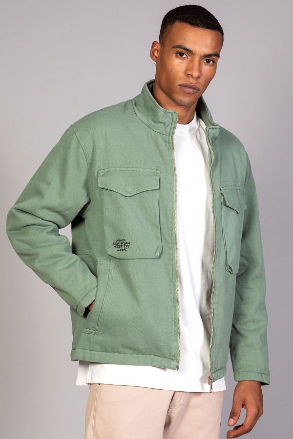 Mint green jean jacket hotsell