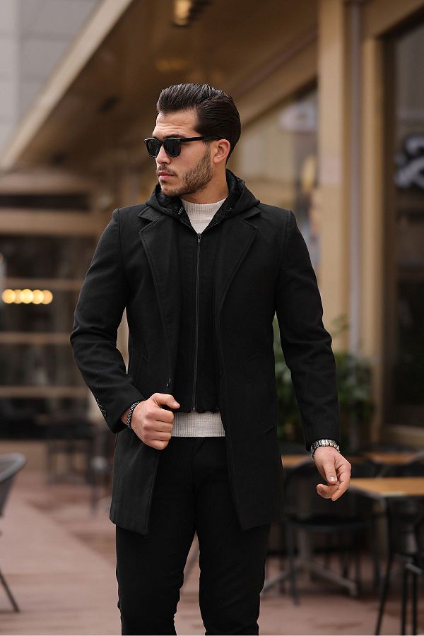 Formal hooded coat top