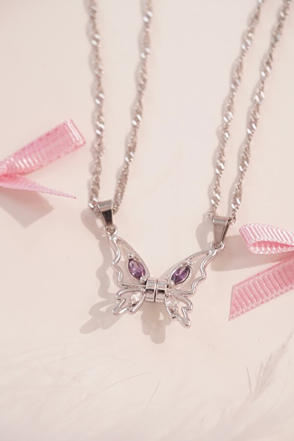 Amazon Necklace Set Wicked Friendship Necklace 2Pcs/set Butterfly