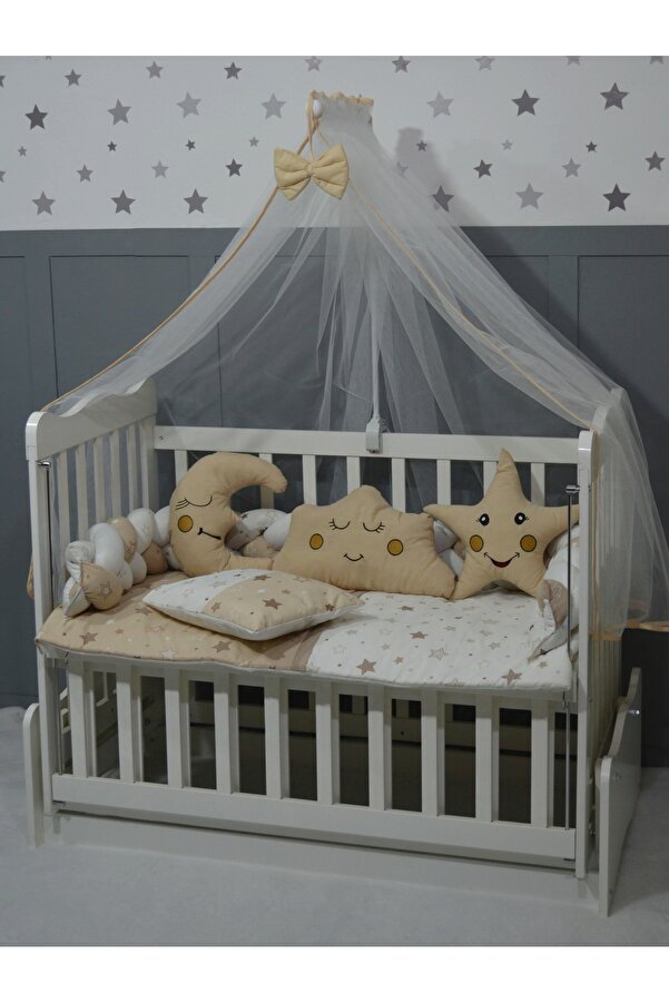 FISTIK BEBE ÖRGÜ BEBEK UYKU SETİ 60X120 9 PARÇA