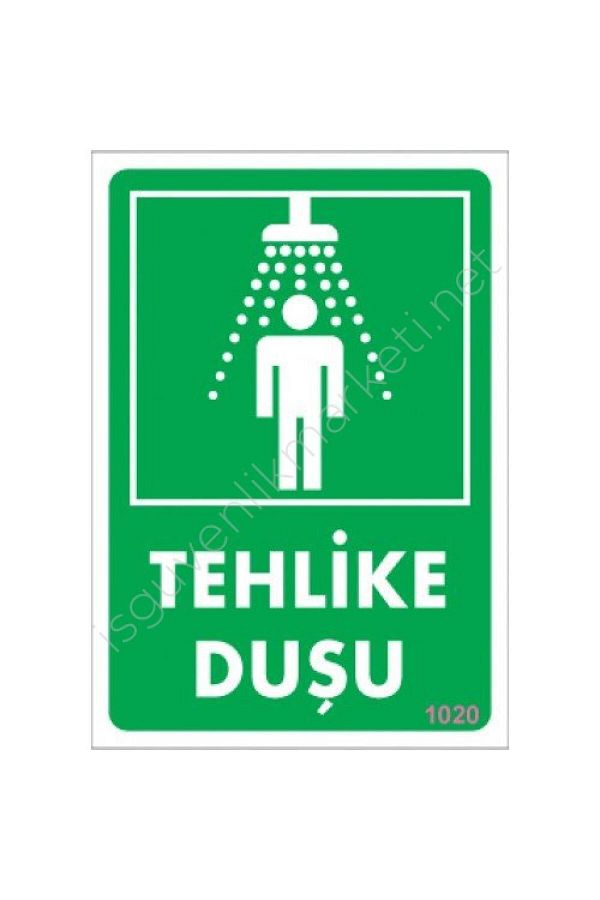 colezium-Hazard Shower Warning Sign 17.5x25 CODE:1020 1