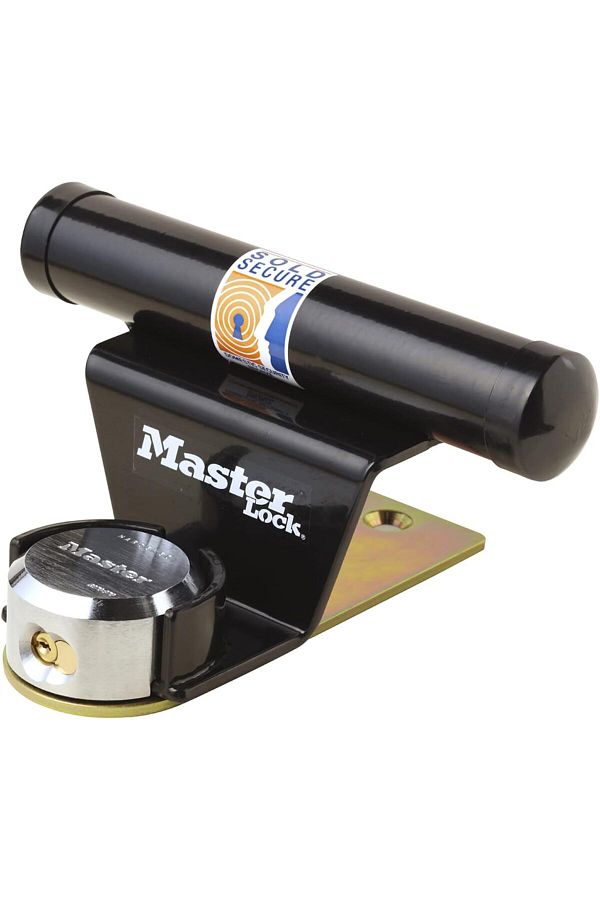 MEKs-Thyx Lock Master Lock, 1488Eurdat Pad Garage Door Protector with Key Lock, Black Fgh 226456 1
