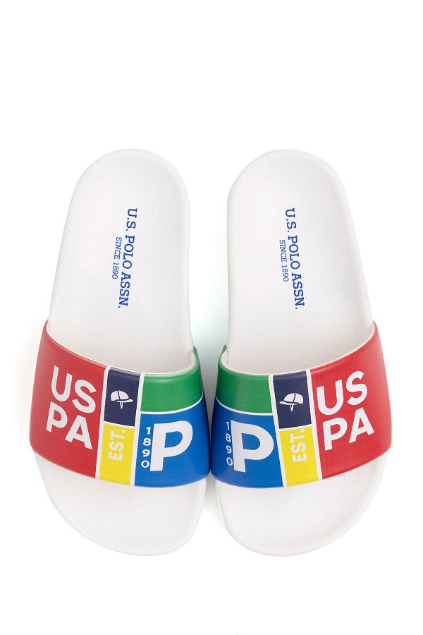 U.S. Polo Assn.-Boys' White Slippers 50287260 -Vr013 1