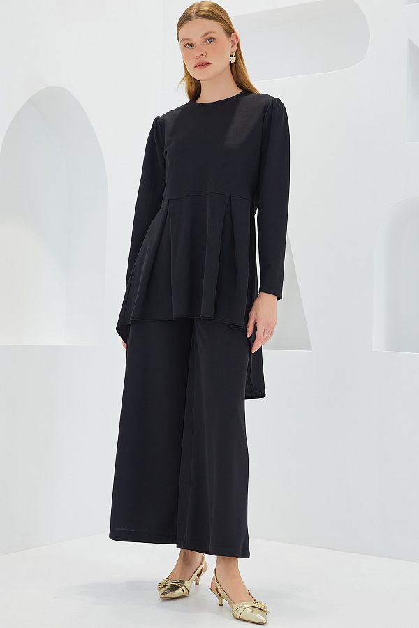 Bigdart-6658 Black Pants and Tunic Set 1